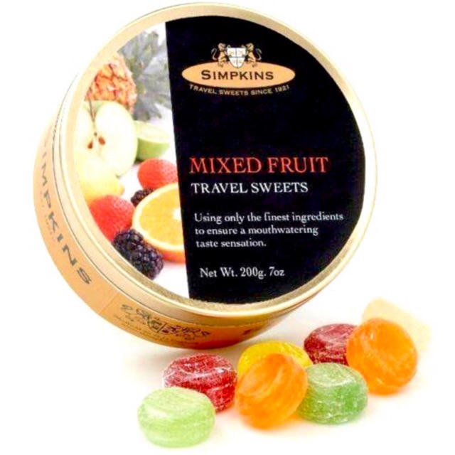 Simpkins Mixed Fruit Drops Travel Candy (Sugar Free / Not Sugar free