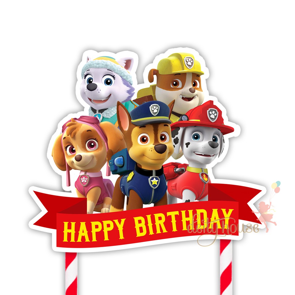 Paw Patrol Cake Topper