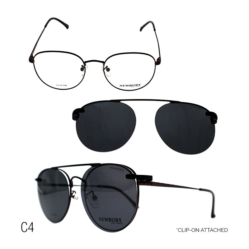 EO Newbury w/ Clip On NEW1927 Frame FREE Multicoated Lens with UV  Protection (non-graded)