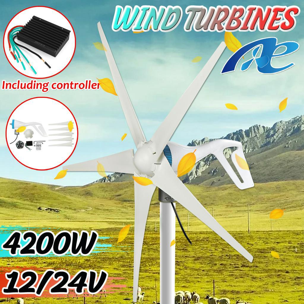 12V/24V 5 Blades Horizontal Wind Generator S3 Wind Turbines Generator