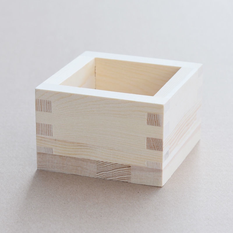 Japanese Wooden Box Sake Glass Sake Glass Square Wooden Glass Wooden