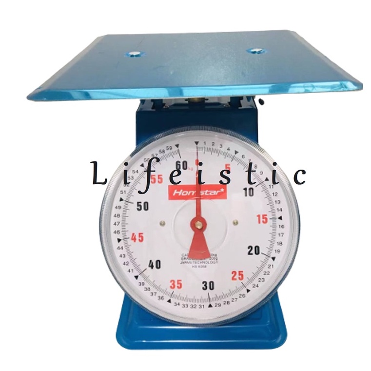 (Homstar)Grocery 60KG Plate Marketuse scale/ TIMBANGAN Transferable