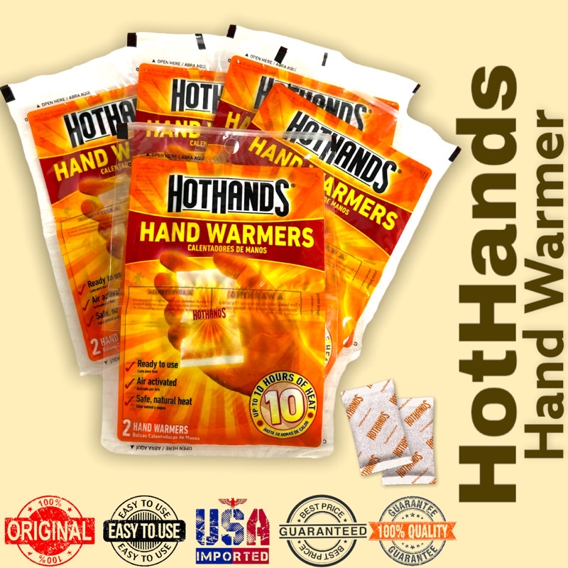 HotHands Hand Warmers ONHAND 1 Pair Up to 10Hours of Heat Safe,Natural