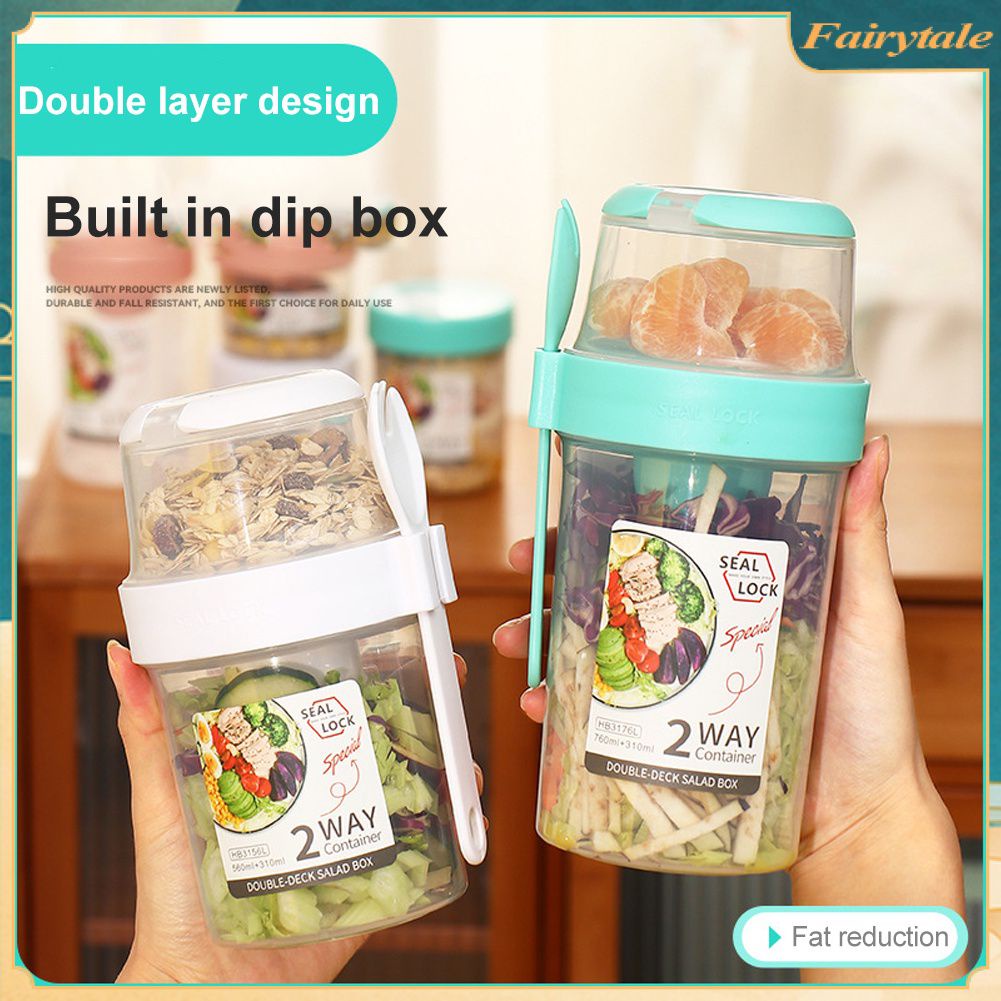 Double-layer Portable Multi-purpose Plastic Sealed Jar Fresh-keeping ...