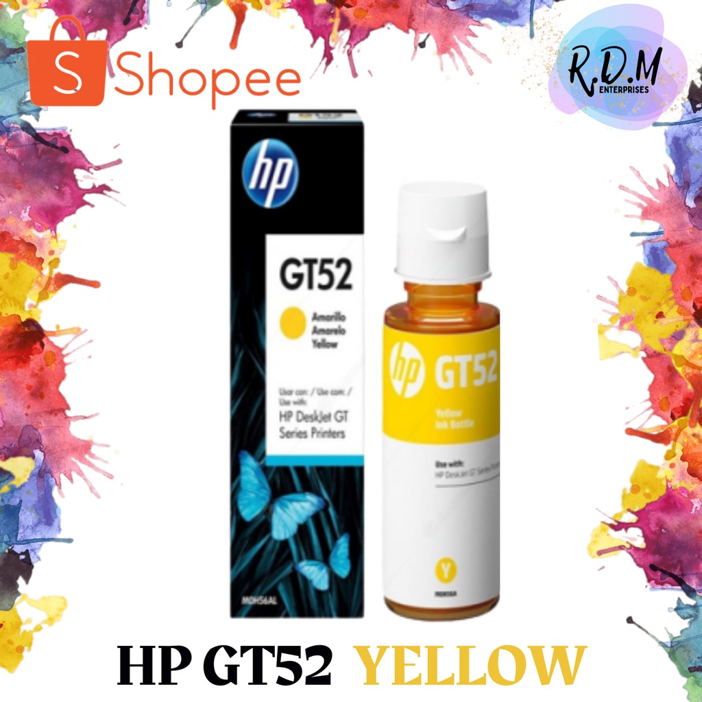 HP GT52 Ink Bottle (Yellow) Shopee Philippines