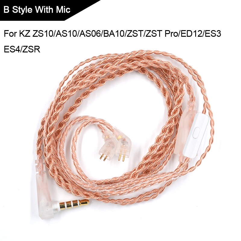 KZ Cable ZSN Pro Original Replaceble Wire With 3.5mm 2Pin 0.75mm ...