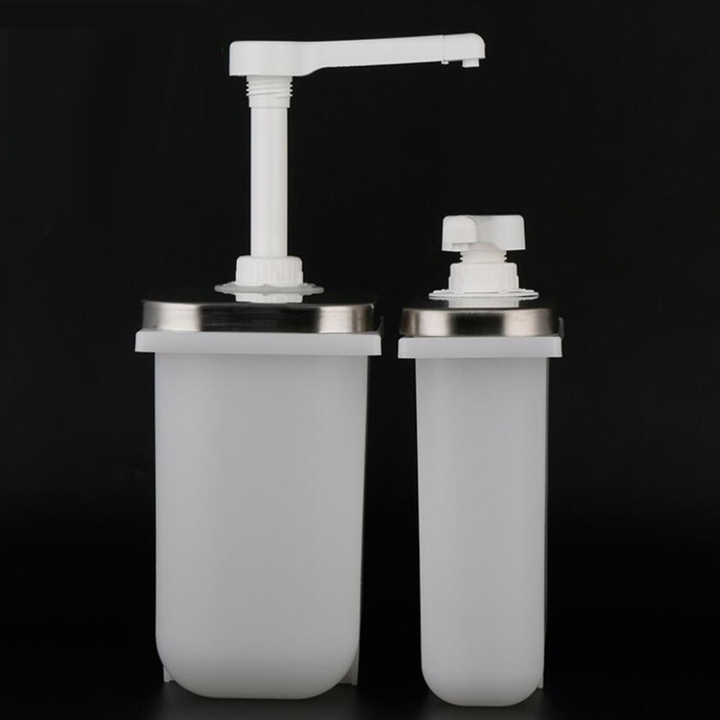 electric Sauce Pump Dispenser 1L/2L Oil Vinegar Ketchup Container for