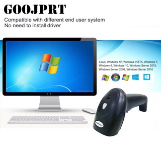 GOOJPRT GP-WX2D 1D 2D QR Codes Portable Wireless Barcode Scanner for ...