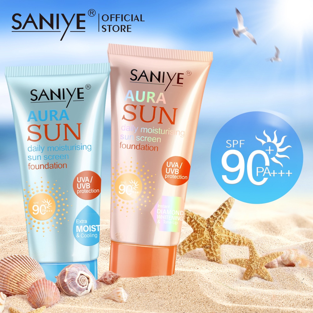 Saniye Sunscreen Cream Whitening Sun Cream Sunblock Skin Protective Cream Oil Control