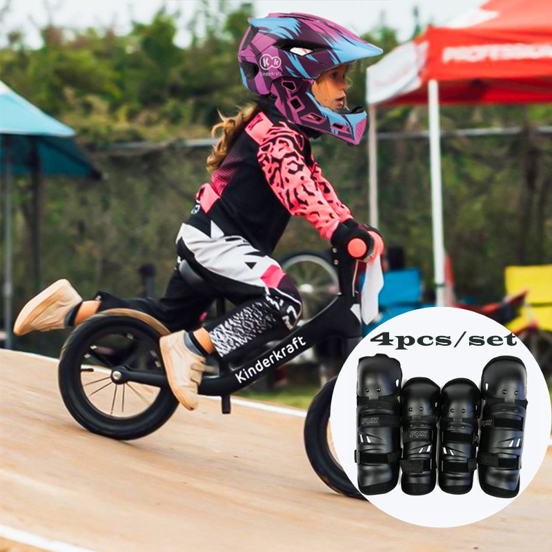 4pcs/set F-0X Children Motor pad MOTORCYCLE RACING 4 IN 1 KNEE AND ...