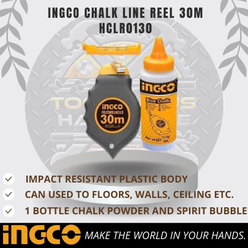 INGCO Chalk Line Reel 30M HCLR0130 BN-HT BIÑAN