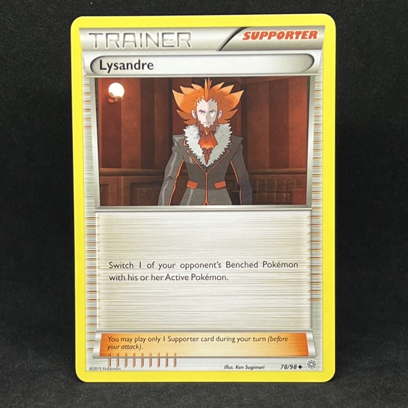 Pokemon TCG Lysandre 78/98 2015 XY Ancient Origins Competitive Trainer ...