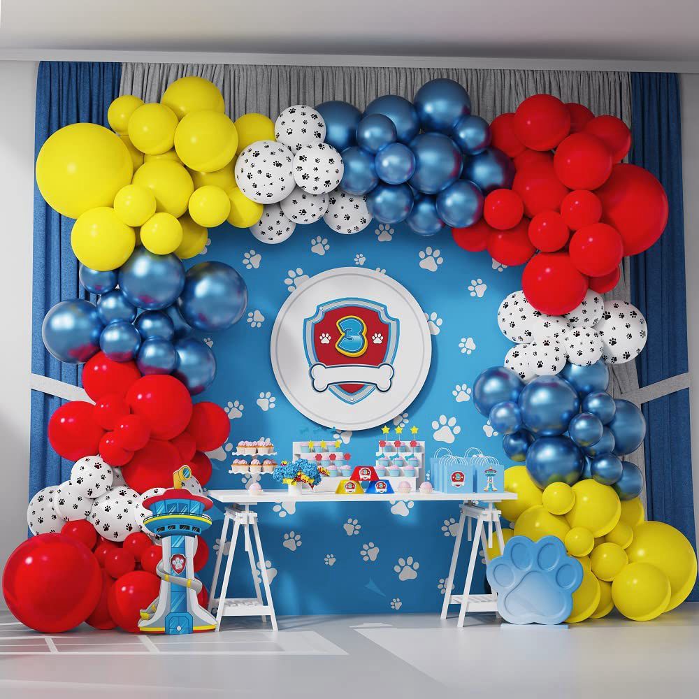 Paw Patrol Party Decoration Set Latex Balloon Dog Balloon Birthday ...