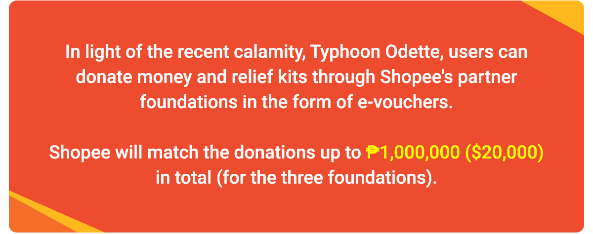 Shopee Bayanihan: Typhoon Odette Support