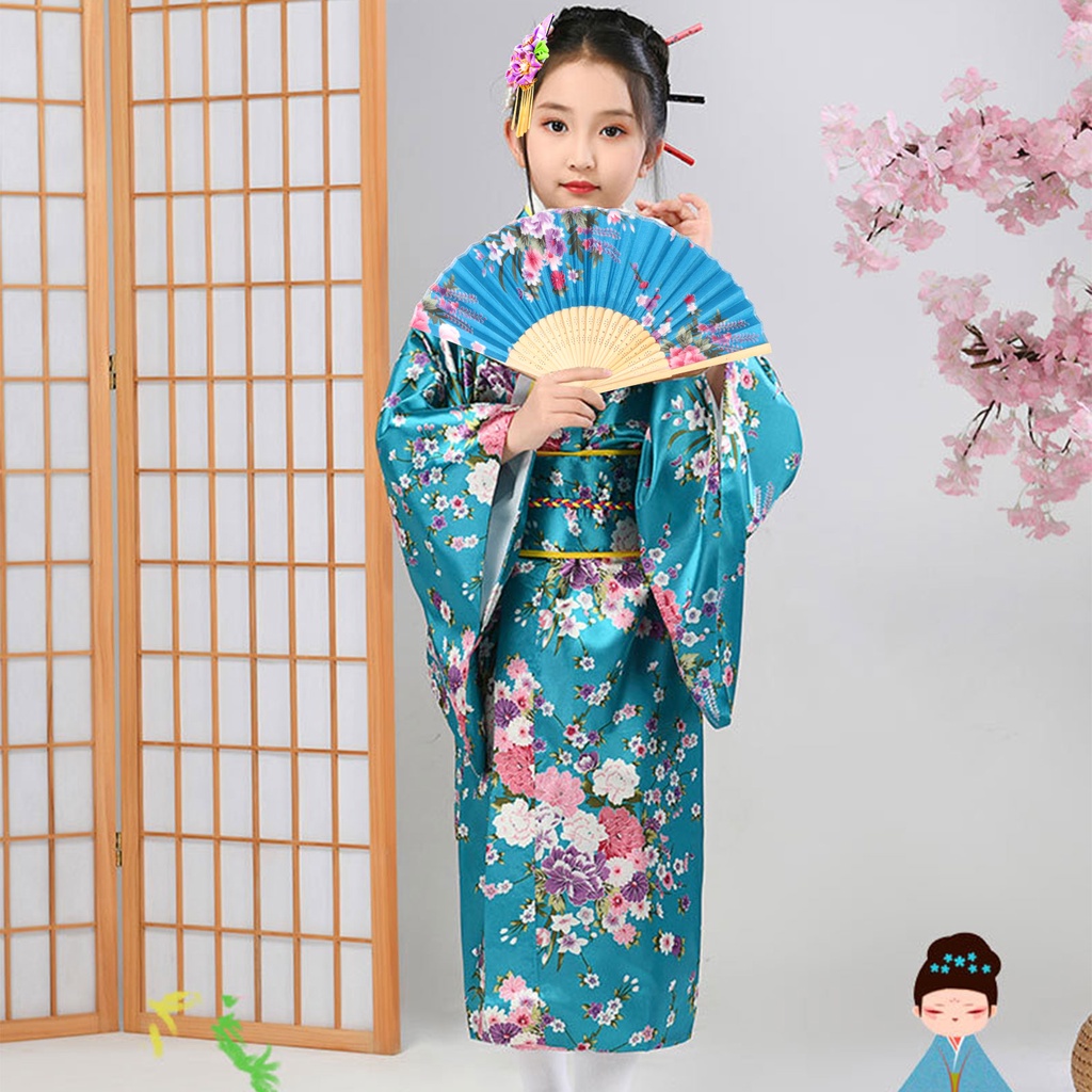 WMPH Japanese Traditional Dress Kimono Robe for Kids Girls Costume WMM ...