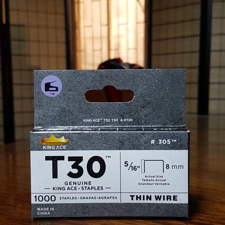 Heavy Duty T30/Gun Tacker, Staple Wire 5/16" or 8mm ( For Arrow Brand