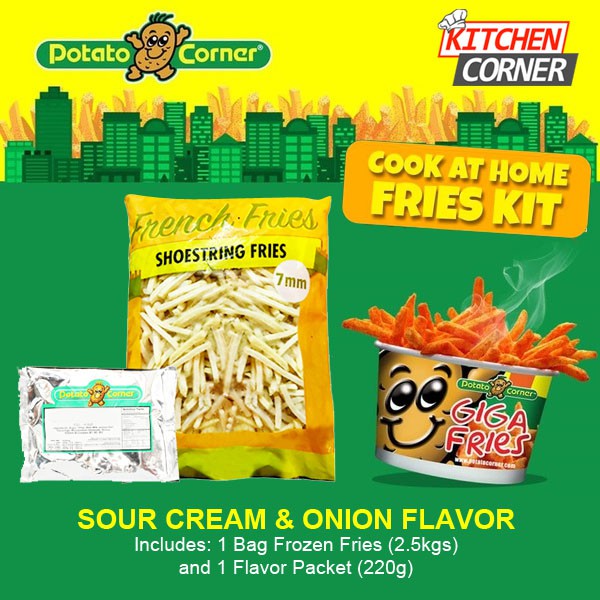 potato corner french fries seasoning - SOUR CREAM & ONION 220G