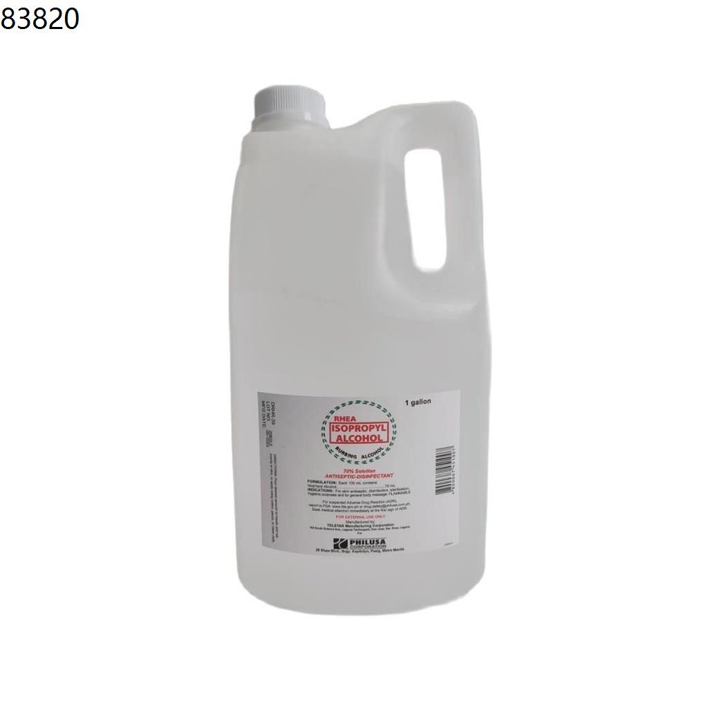 alcohol gallon Rhea Isopropyl Alcohol 70% Sol. 1 Gallon [Antiseptic ...