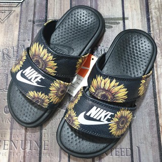 Nike benassi duo deals ultra slide sunflower