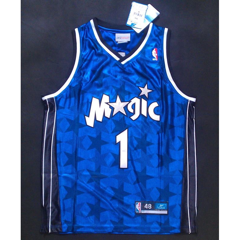 Mens Tracy McGrady Orlando Magic Hardwood Classics Blue Swingman Jersey Shorts