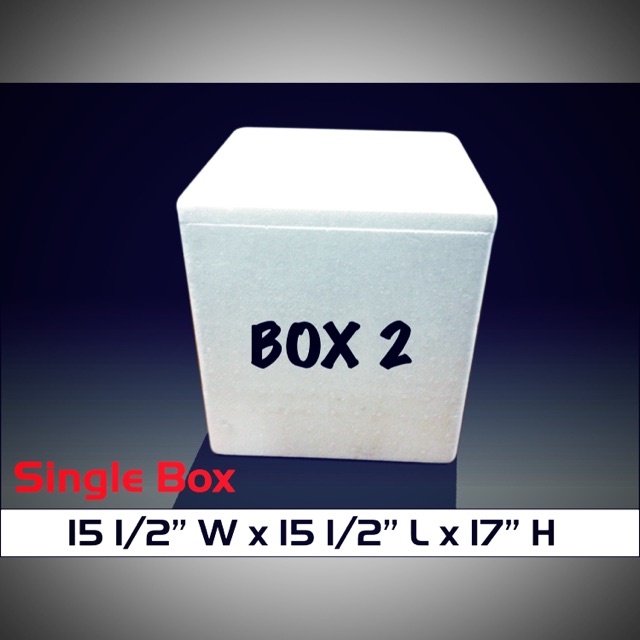 BOX 2 / STYRO BOX / ICE CHEST / ICE BOX / ICE COOLER / STYROFOAM Shopee Philippines