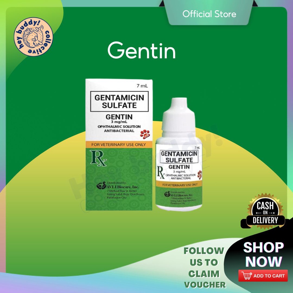 Gentin eye clearance drops for dogs