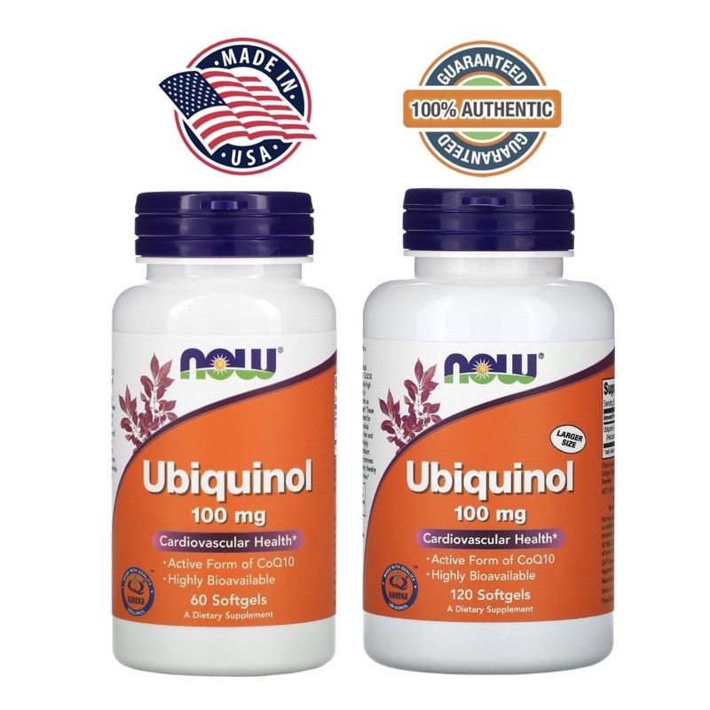 NOW Foods Ubiquinol 100mg 60 & 120 softgels Shopee Philippines