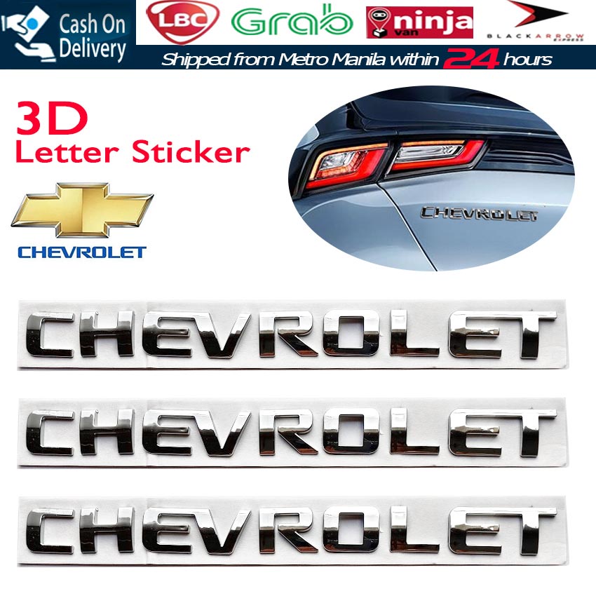 【Fast Delivery】1PC 3D Letters Badge Emblem Decals Stickers For ...