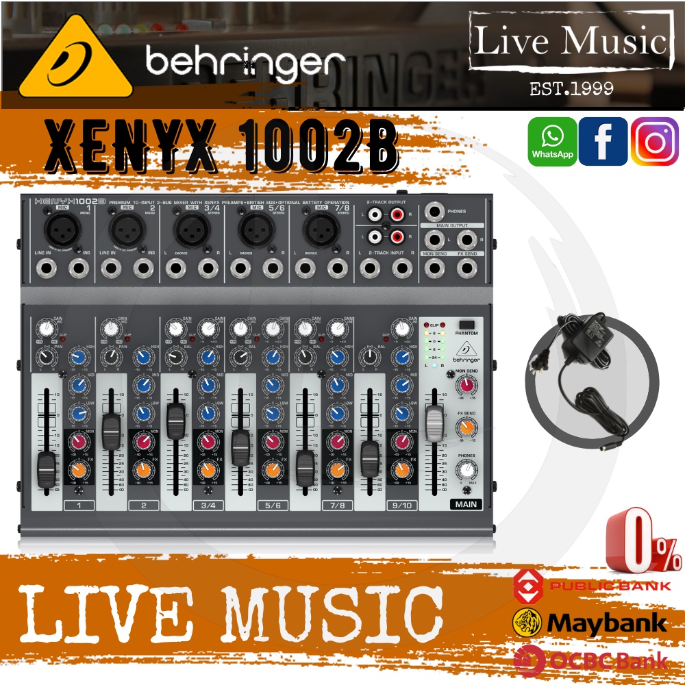 IKFW Behringer XENYX 1002B 10channel Mixer ( XENYX1002B / XENYX1002B