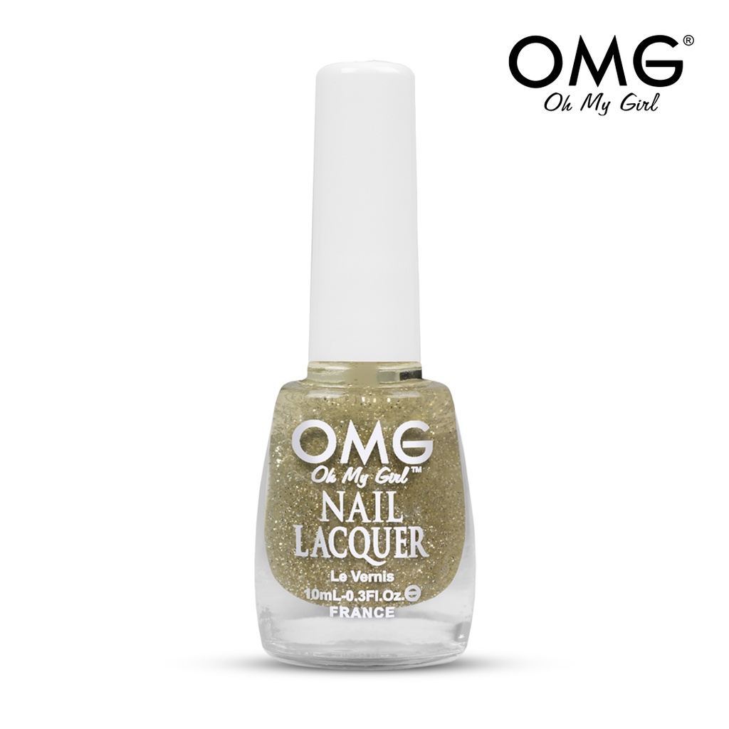 OMG Nail Polish Regular Platinum Glitter 10 ml Shopee Philippines