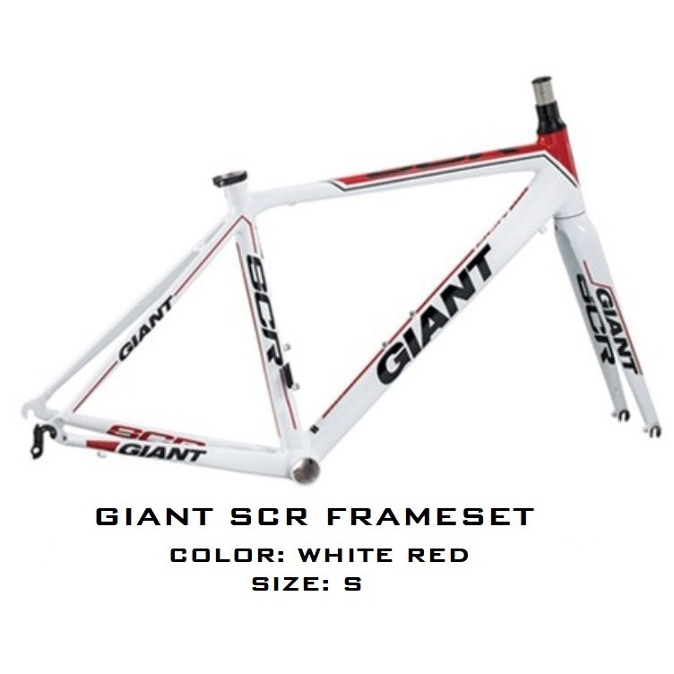 Imported from Giant Thailand GIANT SCR FRAME SET WITH FORK ALU white red Brand New Authentic