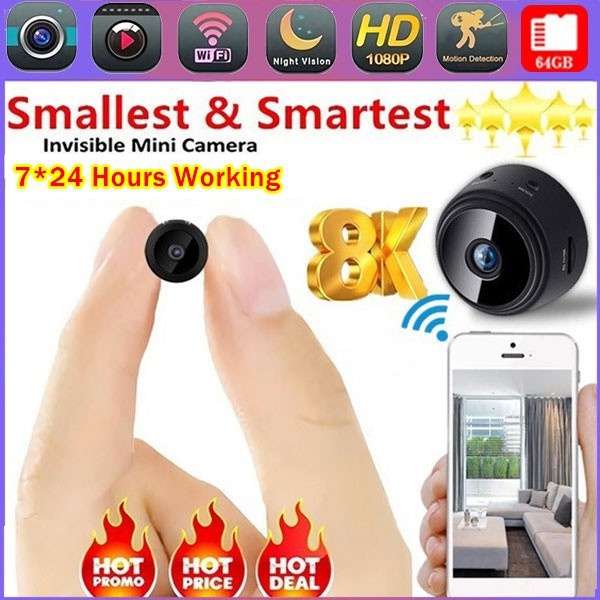 Spy Camera Wireless Hidden WiFi Mini HD 1080P Portable Home Security ...