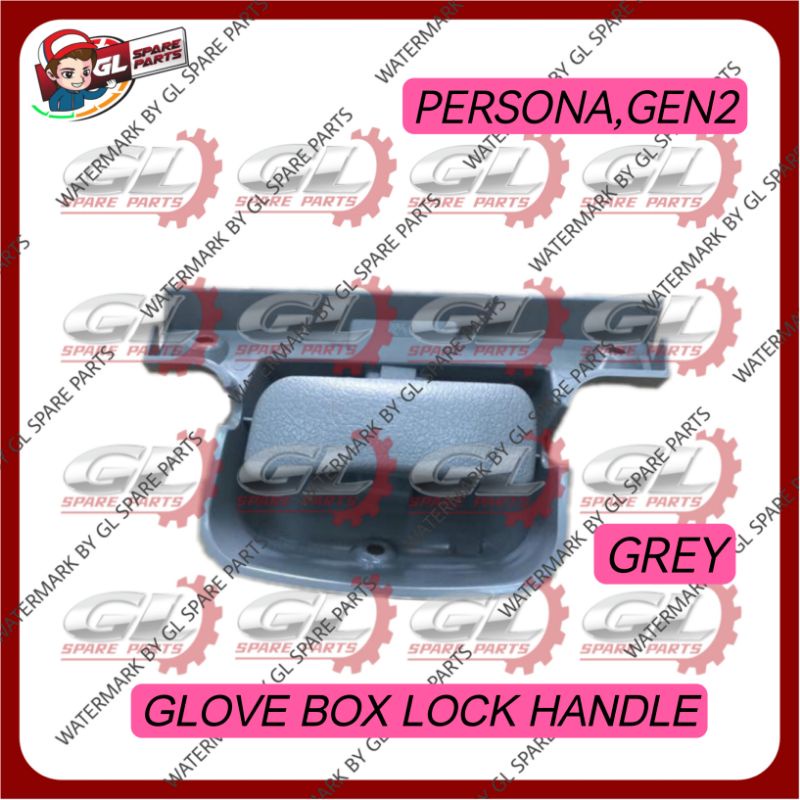 GLOVE BOX LOCK HANDLE PROTON PERSONA OLD GEN2 (GREY) (PW844460P0059