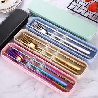 Hot sale 4in1 set tableware Korean style 304 stainless steel cutlery ...