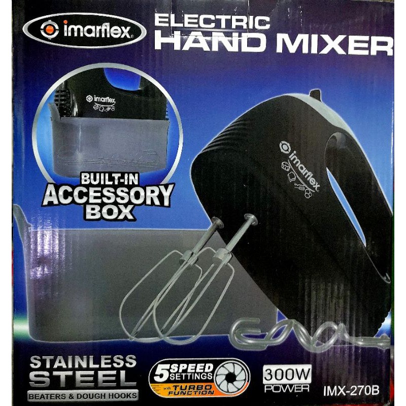 Imarflex High Quality Electric Hand Mixer with accessory box Shopee