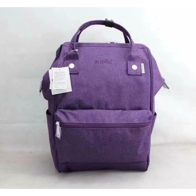 Authentic Anello Canvas Backpack Violet Shopee Philippines