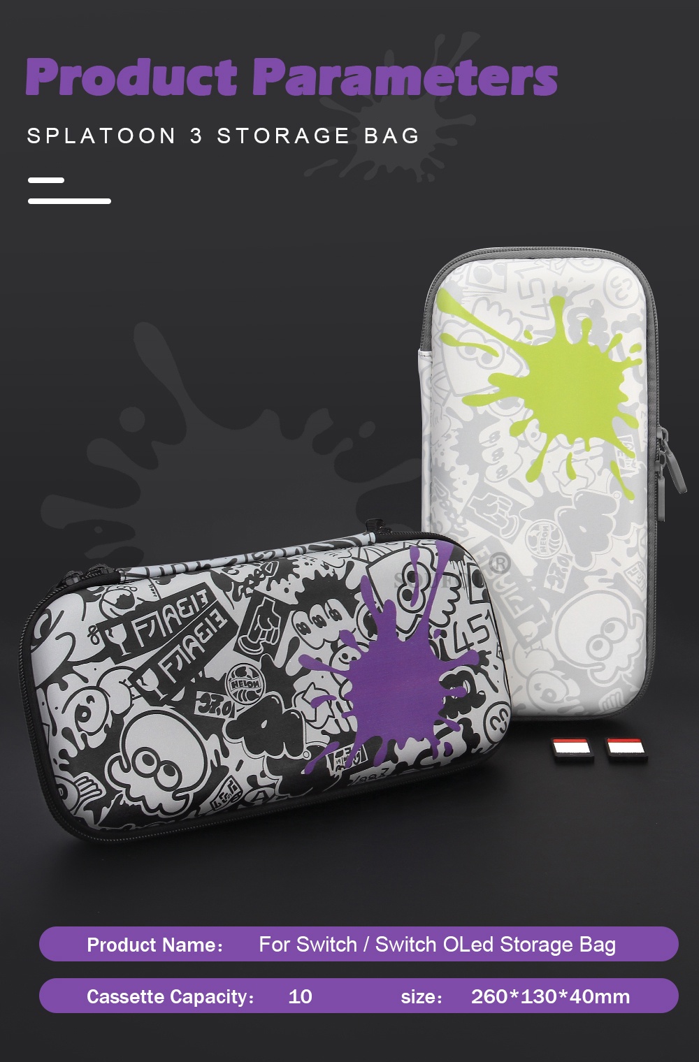 Splatoon 3 Switch Carry Case for Nintendo Switch/ Switch OLED Model ...