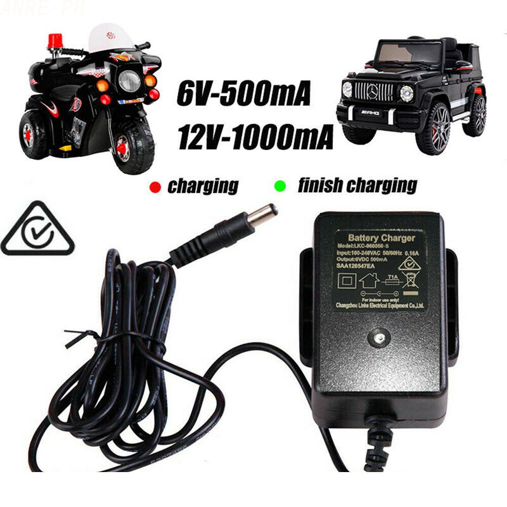 6V/12V Kids Car Battery Charger Electric Toy motorcycle Scooter Power ...