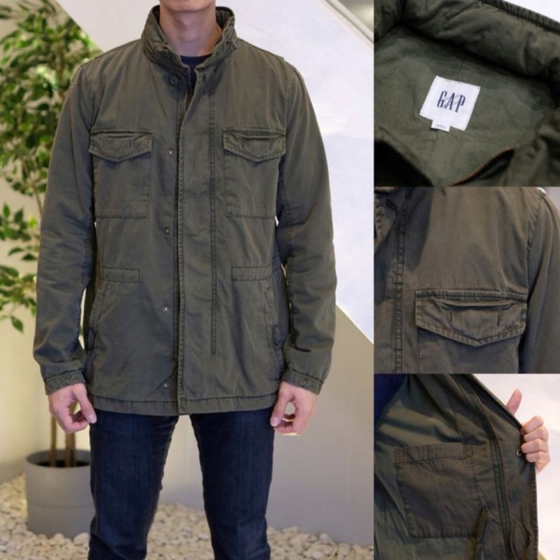 Gap Parka Military Jacket With Hidden Hood Original | Shopee Philippines