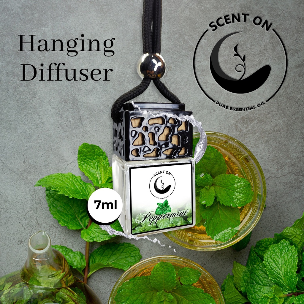 Peppermint 100 Pure Premium Oil Car Aircon Hanging Diffuser Shopee