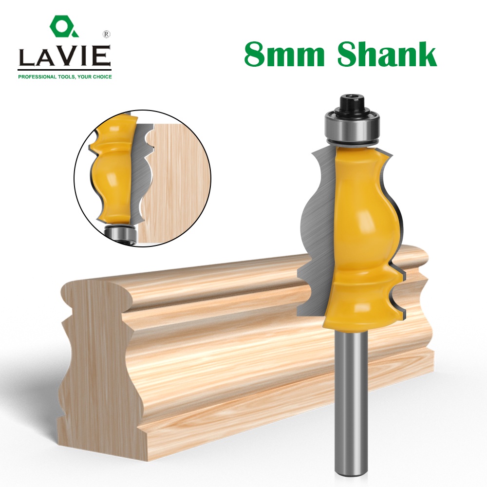 LAVIE 1pc 8MM Shank Special Architectural Handrail Molding Router Bit ...