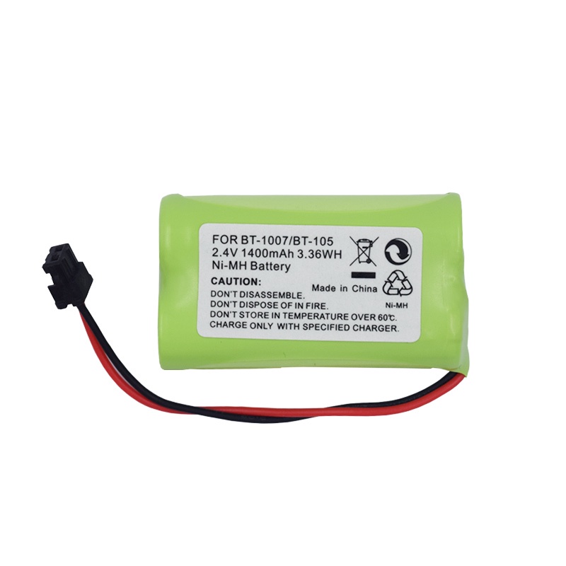 2Pcs/Lot 2.4V 1400MAh NiMH Cordless Phone Rechargeable Battery BT-1007 ...