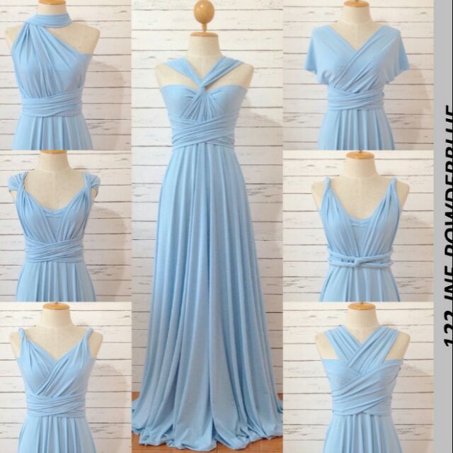 Powder blue hot sale infinity dress