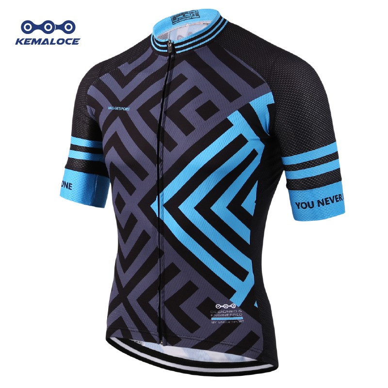 KEMALOCE Latest Cycling Jersey Full Sublimation Blue Comfortable Bike Wear Personalized Good Cycling Shirts