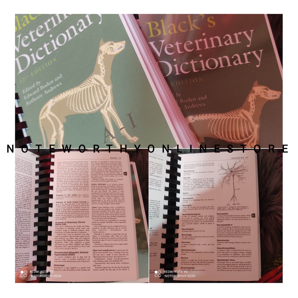 VetMed DVM Veterinarian Black's Veterinary Dictionary AZ Booklet