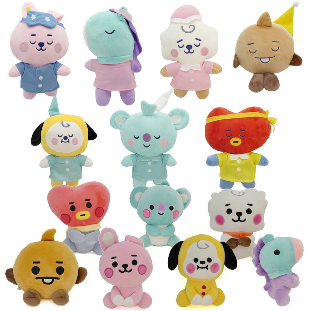 2022 New KPOP BTS BT21 Cartoon plush soft stuffed Collection toys ...