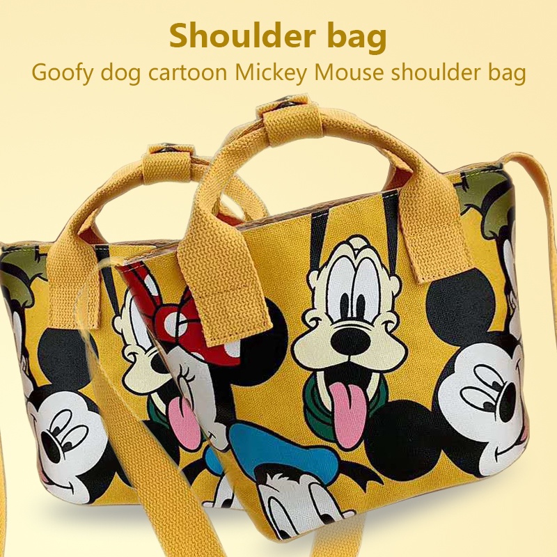 Zara Mickey Mouse Canvas Crossbody Handbag Shoulder Bag Beg Perempuan ...