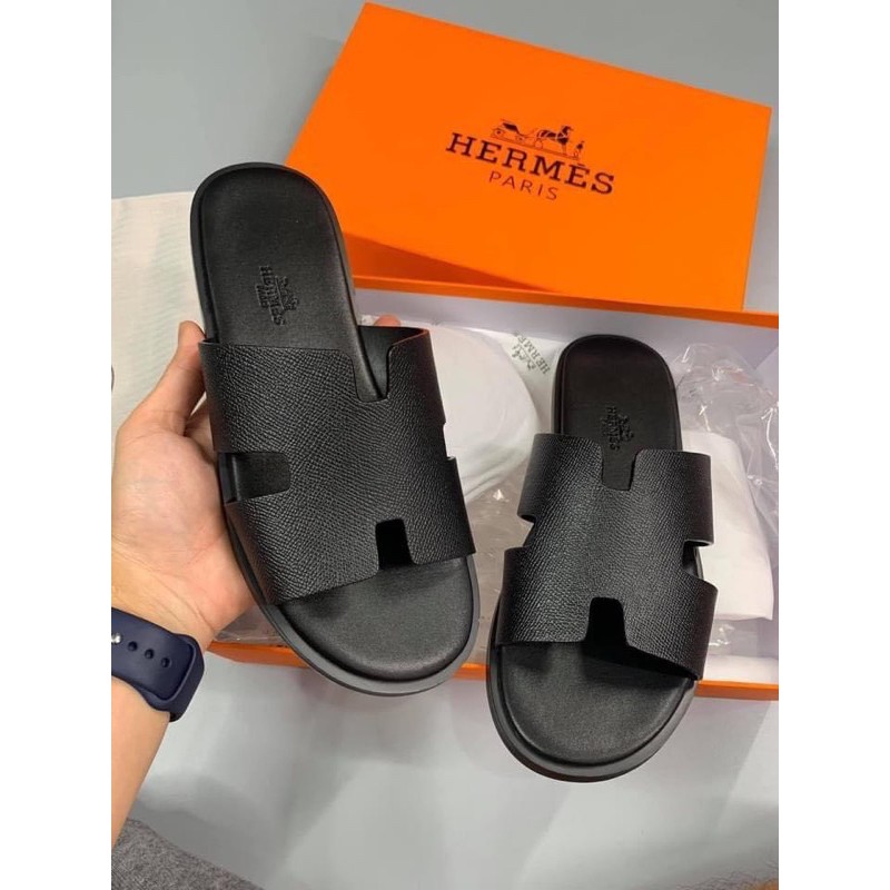 Leather Slippers With Rubber Sole And video For Men | Shopee Philippines