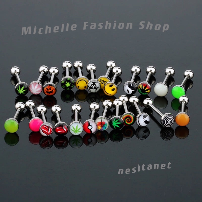 Funny hot sale tongue rings