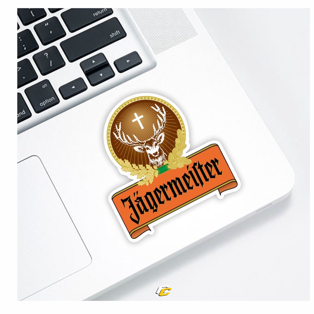 Jagermeister LOGO STICKER | Universal Car Motorcycle Helmet laptop ...